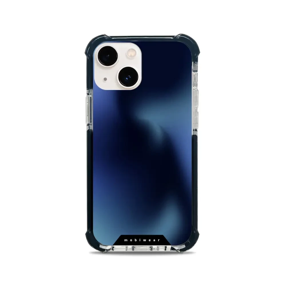 Mobiwear Elite Bumper do Apple iPhone 13 Mini, ochronna obudowa, silikon, amortyzacja, kompatybilność, granatowe