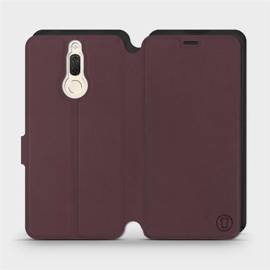 Etui Soft Touch do Huawei Mate 10 Lite - wzór Matowy burgund z czernią