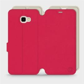 Etui Soft Touch do Samsung Galaxy J4 Plus 2018 - wzór Żywa czerwień z platyną