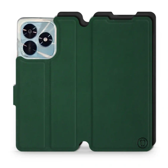 Etui Soft Touch do Huawei Honor X5c Plus - wzór Miejska zieleń z czernią