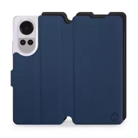 Etui Soft Touch do OPPO Reno 10 Pro 5G - wzór Głęboki granat z czernią