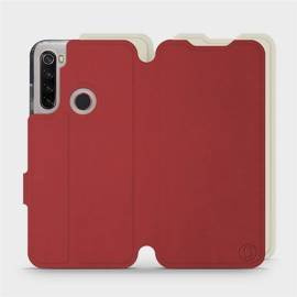 Etui Soft Touch do Xiaomi Redmi Note 8 - wzór Zachodząca czerwień z platyną
