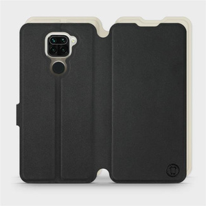 Etui Soft Touch do Xiaomi Redmi Note 9 - wzór Satynowa czerń z platyną