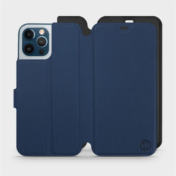 Etui Soft Touch do Apple iPhone 12 Pro Max - wzór Głęboki granat z czernią