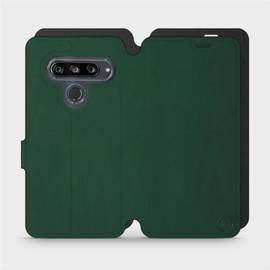Etui Soft Touch do LG G8s ThinQ - wzór Miejska zieleń z czernią