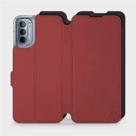 Etui Soft Touch do Motorola Moto G31 - wzór Zachodząca czerwień z czernią