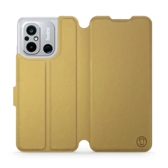 Etui do Xiaomi Redmi 12C - wzór Gold&Gray