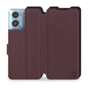 Etui Soft Touch do Motorola Moto G24 - wzór Matowy burgund z czernią