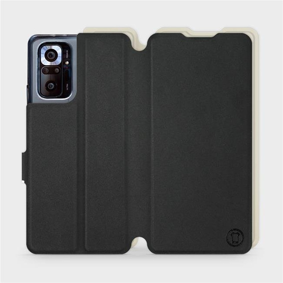 Etui Soft Touch do Xiaomi Redmi Note 10 Pro - wzór Satynowa czerń z platyną