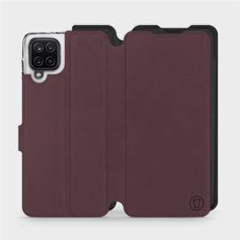 Etui Soft Touch do Samsung Galaxy M12 - wzór Matowy burgund z czernią