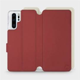 Etui Soft Touch do Huawei P30 Pro - wzór Zachodząca czerwień z platyną