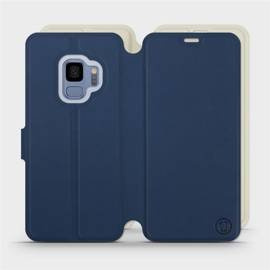 Etui Soft Touch do Samsung Galaxy S9 - wzór Głęboki granat z platyną