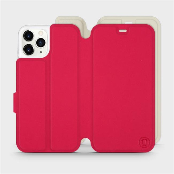 Etui Soft Touch do Apple iPhone 11 Pro - wzór Żywa czerwień z platyną