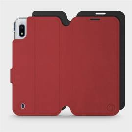 Etui Soft Touch do Samsung Galaxy A10 - wzór Zachodząca czerwień z czernią