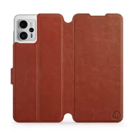 Etui do Motorola Moto G23 - wzór Brown&Orange