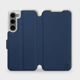 Etui Soft Touch do Samsung Galaxy S23 Plus - wzór Głęboki granat z platyną