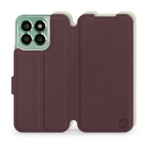 Etui Soft Touch do Huawei Honor X8b - wzór Matowy burgund z platyną