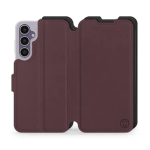 Etui Soft Touch do Samsung Galaxy S23 FE - wzór Matowy burgund z czernią