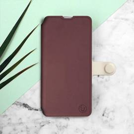 Etui Soft Touch do Samsung Galaxy M33 5G - wzór Matowy burgund z platyną
