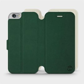 Etui Soft Touch do Apple iPhone 6s - wzór Miejska zieleń z platyną