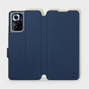 Etui Soft Touch do Xiaomi Redmi Note 10 Pro - wzór Głęboki granat z platyną