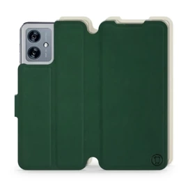 Etui Soft Touch do Motorola Moto G54 5G - wzór Miejska zieleń z platyną