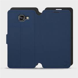 Etui Soft Touch do Samsung Galaxy A5 2016 - wzór Głęboki granat z czernią