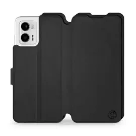Etui Soft Touch do Motorola Moto G73 5G - wzór Satynowa czerń