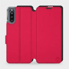 Etui Soft Touch do Sony Xperia 10 IV - wzór Żywa czerwień z czernią