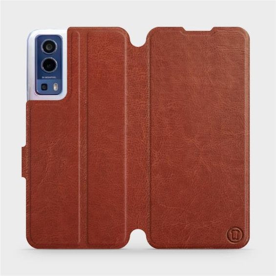 Etui do Vivo Y72 5G - wzór Brown&Orange