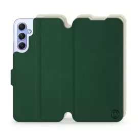 Etui Soft Touch do Samsung Galaxy A34 5G - wzór Miejska zieleń z platyną