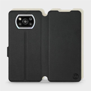 Etui Soft Touch do Xiaomi POCO X3 Pro - wzór Satynowa czerń z platyną