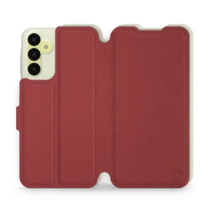 Etui Soft Touch do Samsung Galaxy A15 5G - wzór Zachodząca czerwień z platyną