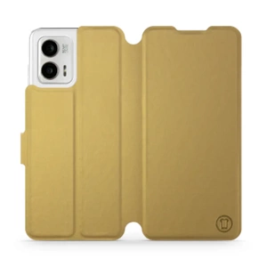 Etui do Motorola Moto G73 5G - wzór Gold&Gray
