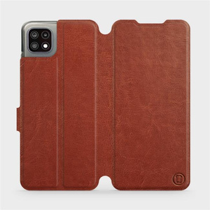 Etui do Samsung Galaxy A22 5G - wzór Brown&Orange