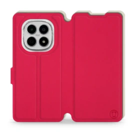 Etui Soft Touch do Xiaomi Redmi Note 15 4G - wzór Żywa czerwień z platyną