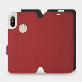 Etui Soft Touch do Xiaomi Mi A2 Lite - wzór Zachodząca czerwień z czernią