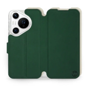 Etui Soft Touch do Huawei Pura 70 Pro - wzór Miejska zieleń z platyną