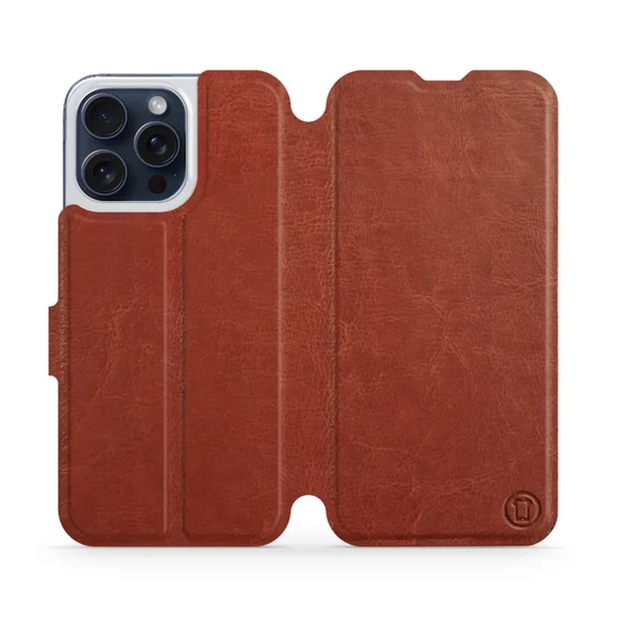 Etui do Apple iPhone 15 Pro Max - wzór Brown&Gray