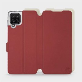 Etui Soft Touch do Samsung Galaxy M12 - wzór Zachodząca czerwień z platyną
