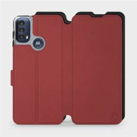 Etui Soft Touch do Motorola Moto E30 - wzór Zachodząca czerwień z czernią