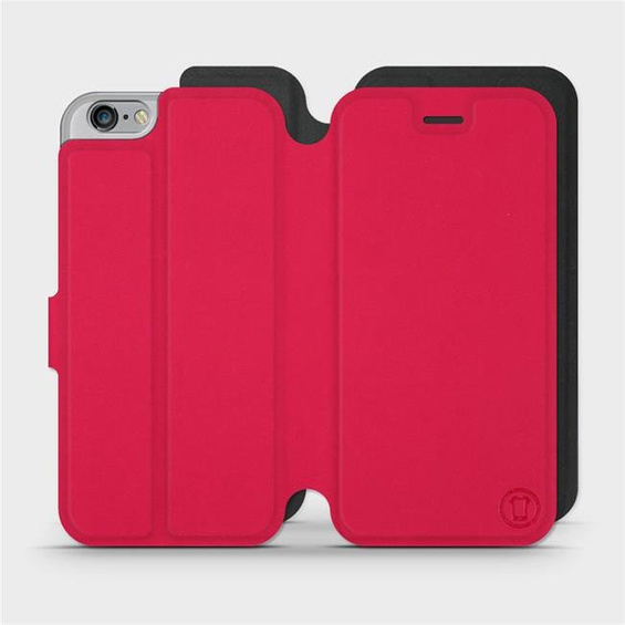 Etui Soft Touch do Apple iPhone 6 - wzór Żywa czerwień z czernią
