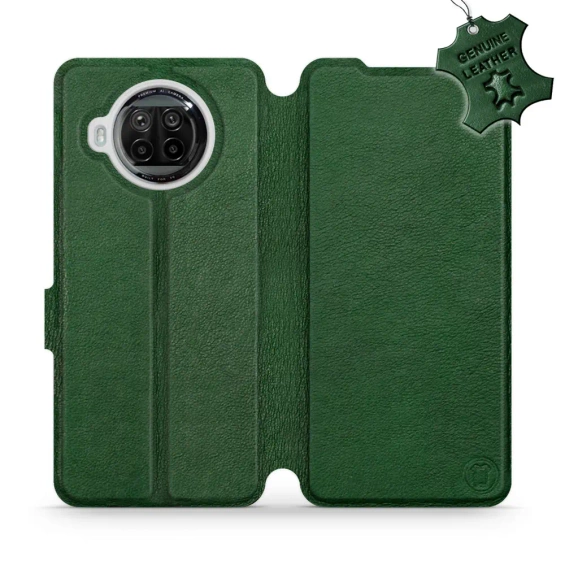 Etui ze skóry naturalnej do Xiaomi MI 10T Lite - wzór Green Leather