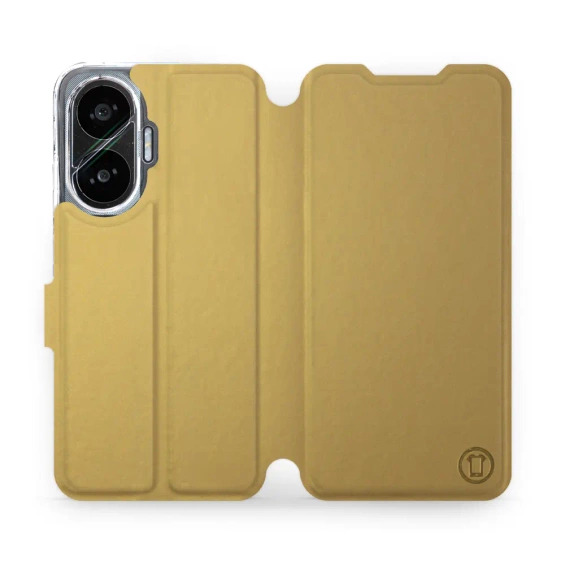 Etui do Xiaomi POCO F7 - wzór Gold&Orange