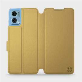 Etui do Motorola Moto E22 - wzór Gold&Gray