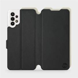 Etui Soft Touch do Samsung Galaxy A13 4G - wzór Satynowa czerń z platyną