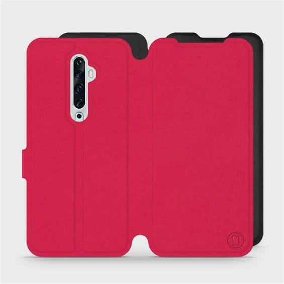 Etui Soft Touch do OPPO Reno 2Z - wzór Żywa czerwień z czernią
