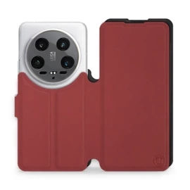 Etui Soft Touch do Xiaomi 14 Ultra 5G - wzór Zachodząca czerwień z czernią