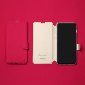 Etui Soft Touch do Samsung Galaxy A54 - wzór Żywa czerwień z platyną