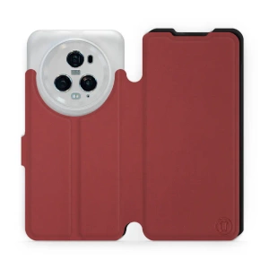 Etui Soft Touch do Huawei Honor Magic5 Pro 5G - wzór Zachodząca czerwień z czernią